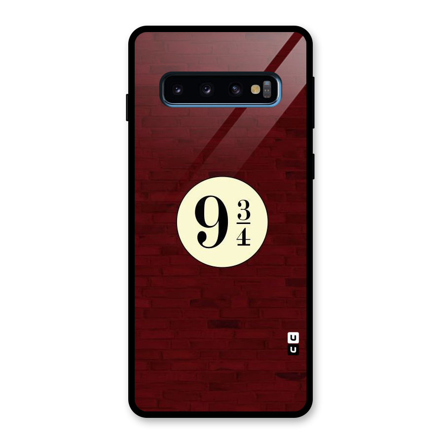 Red Wall Express Glass Back Case for Galaxy S10