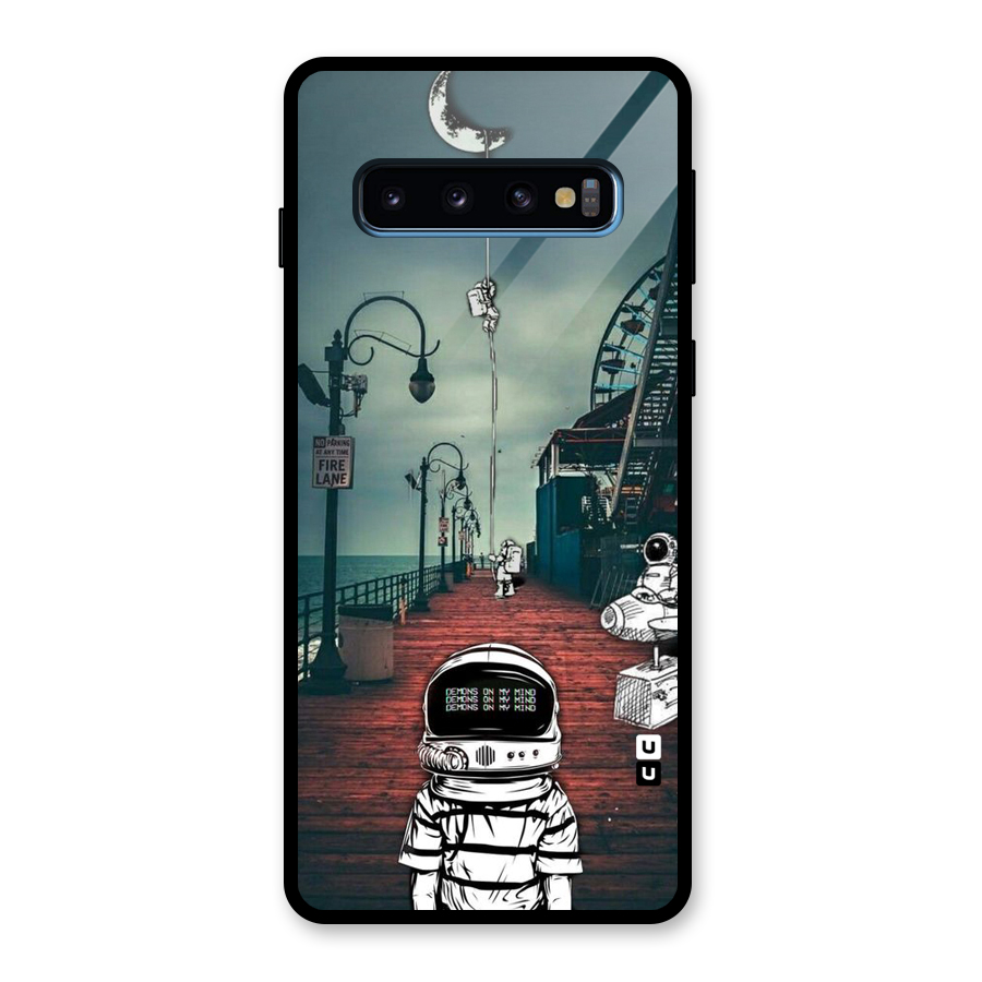 Robotic Design Glass Back Case for Galaxy S10