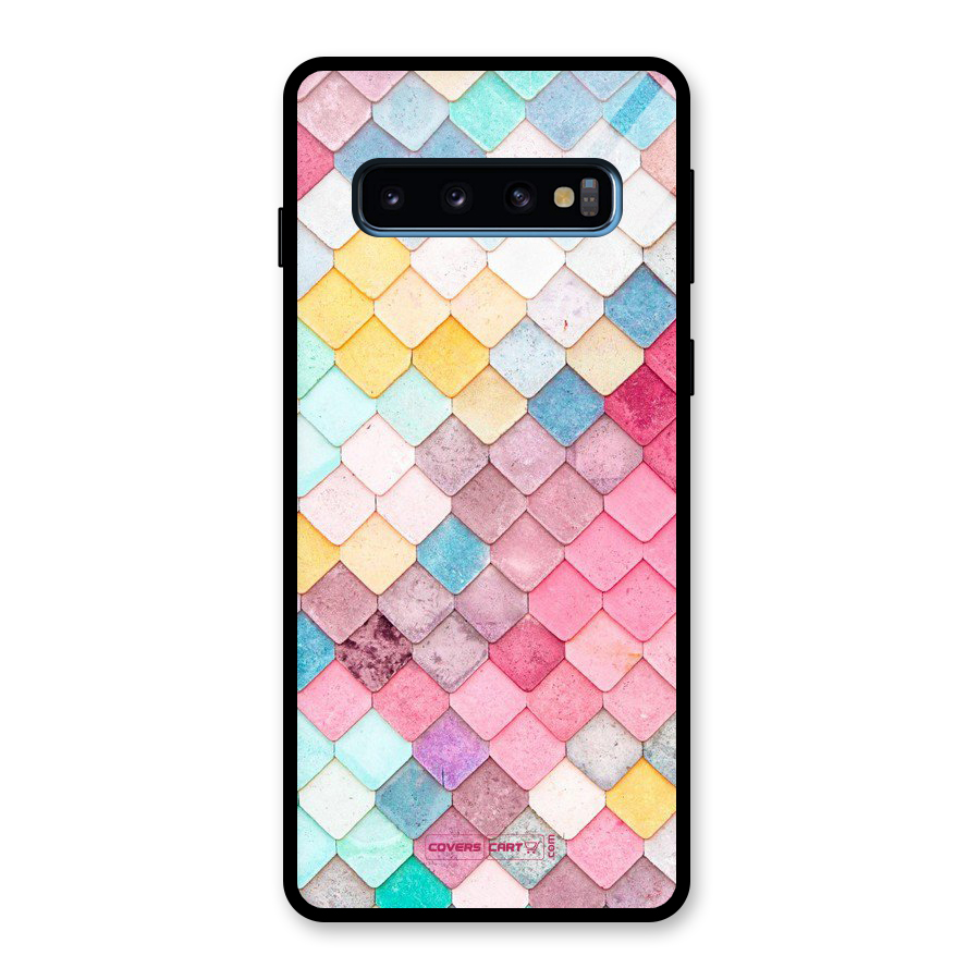 Rocks Pattern Design Glass Back Case for Galaxy S10