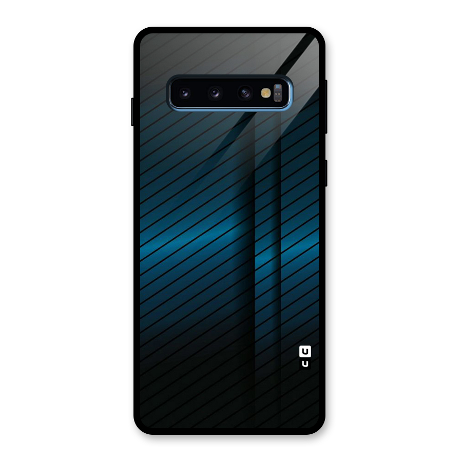 Royal Shade Blue Glass Back Case for Galaxy S10