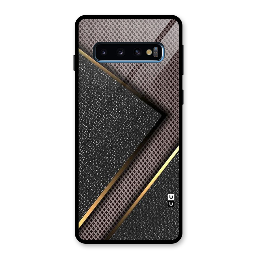 Rugged Polka Design Glass Back Case for Galaxy S10