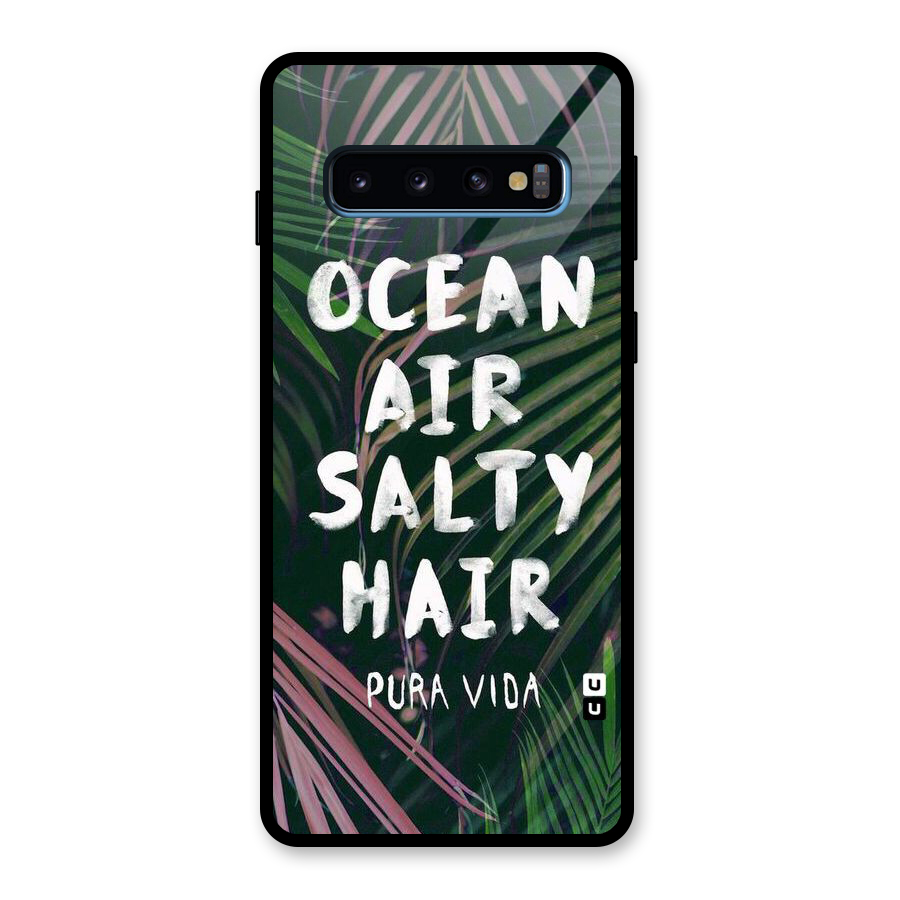 Salty Hair Glass Back Case for Galaxy S10
