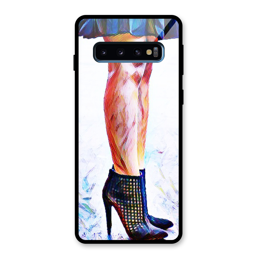 Sassy Heels Glass Back Case for Galaxy S10