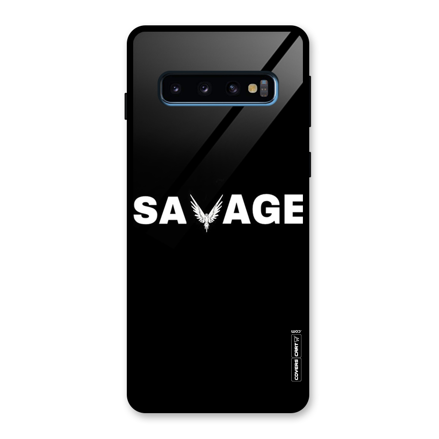 Savage Glass Back Case for Galaxy S10