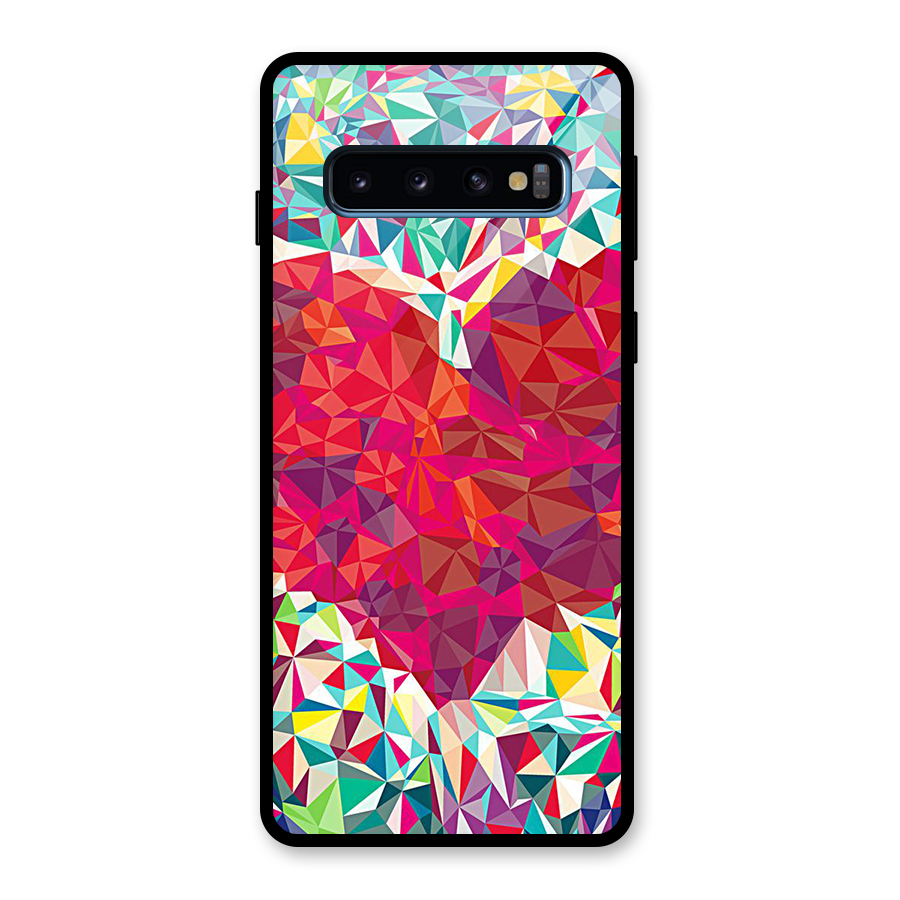 Scrumbled Heart Glass Back Case for Galaxy S10
