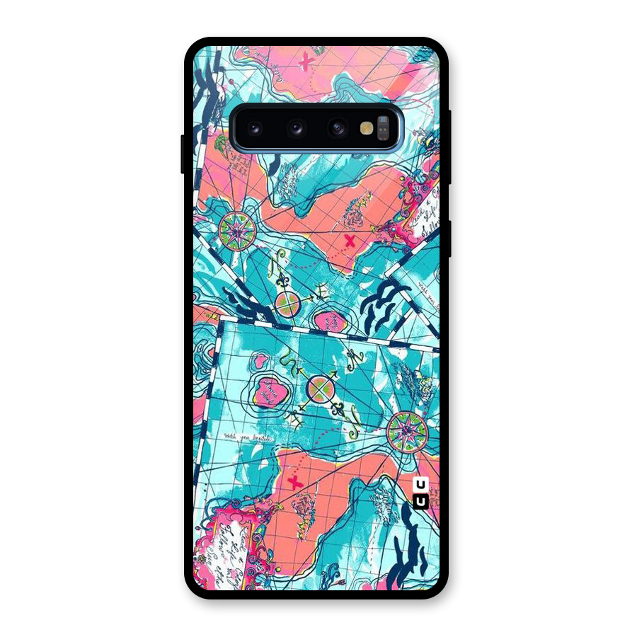 Sea Adventure Glass Back Case for Galaxy S10