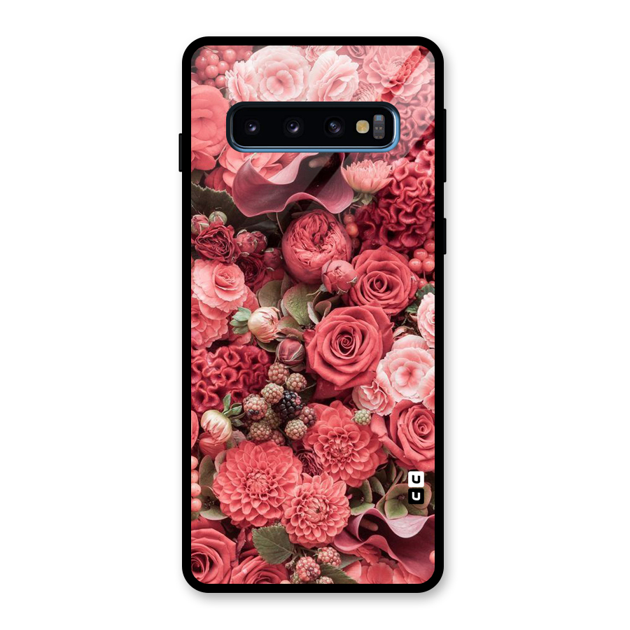 Shades Of Peach Glass Back Case for Galaxy S10