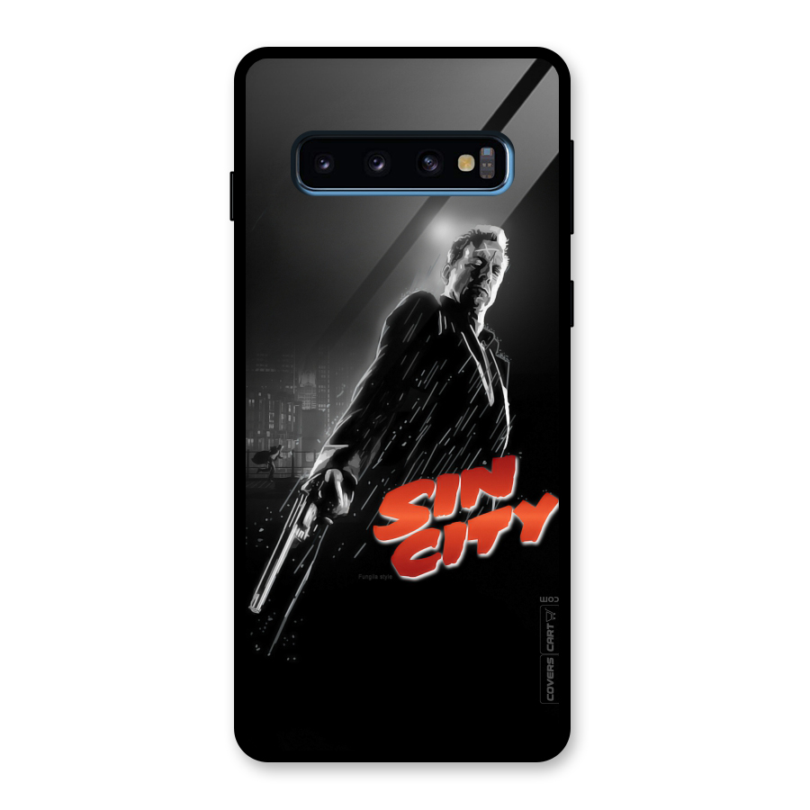 Sin City Glass Back Case for Galaxy S10