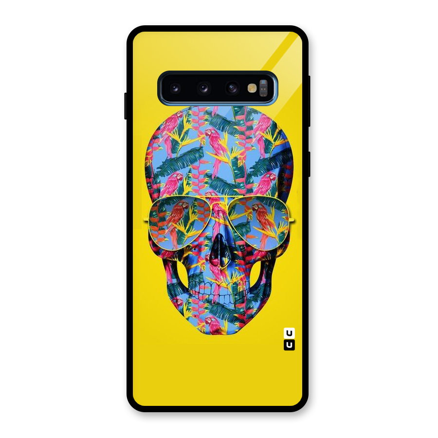 Skull Swag Glass Back Case for Galaxy S10