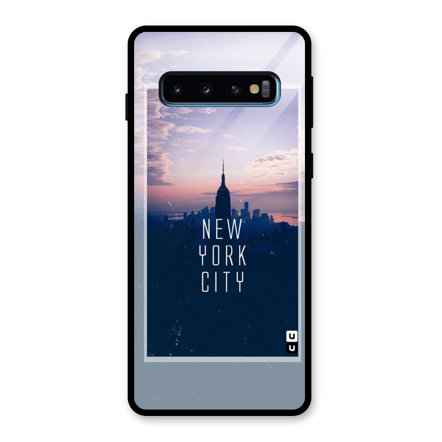 Sleepless City Glass Back Case for Galaxy S10