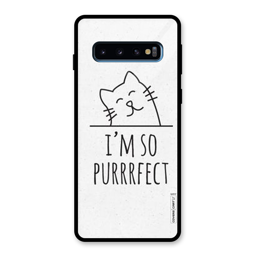 So Purrfect Glass Back Case for Galaxy S10