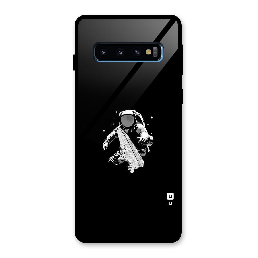 Space Shoe Glass Back Case for Galaxy S10