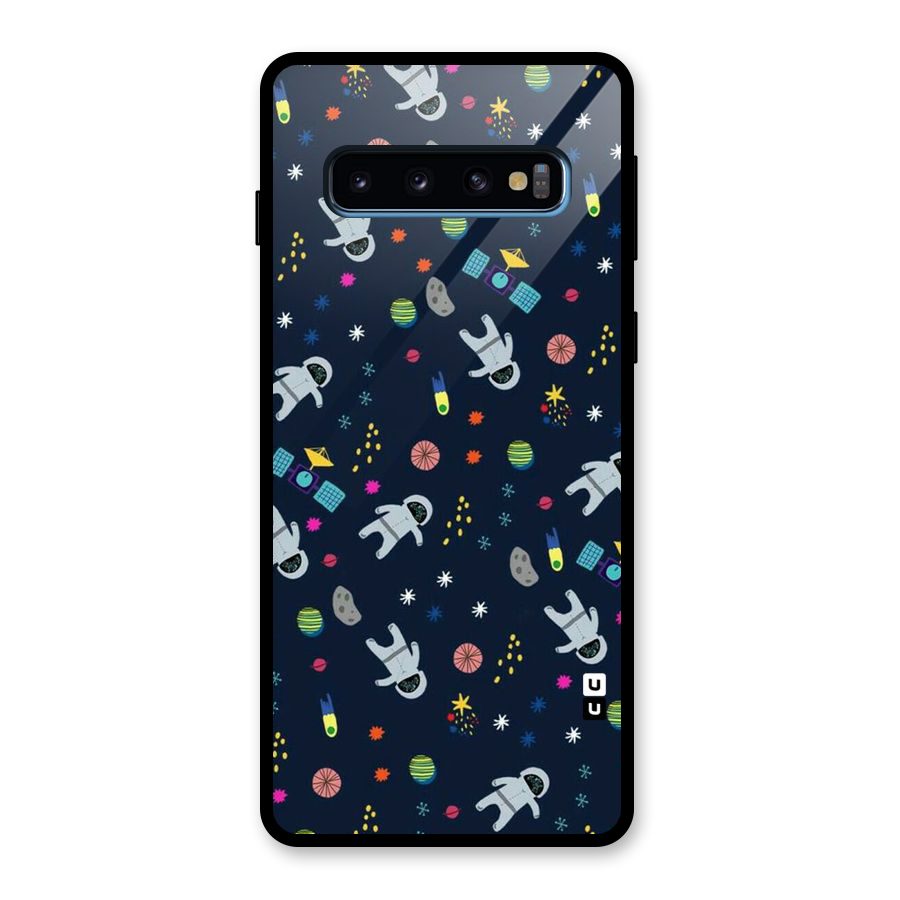 Spaceman Dance Glass Back Case for Galaxy S10