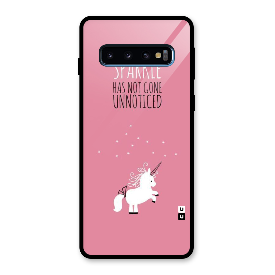 Sparkle Not Unnoticed Glass Back Case for Galaxy S10