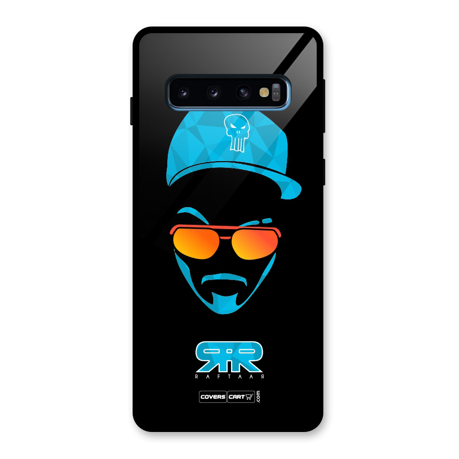 Special Raftaar Edition Blue Glass Back Case for Galaxy S10