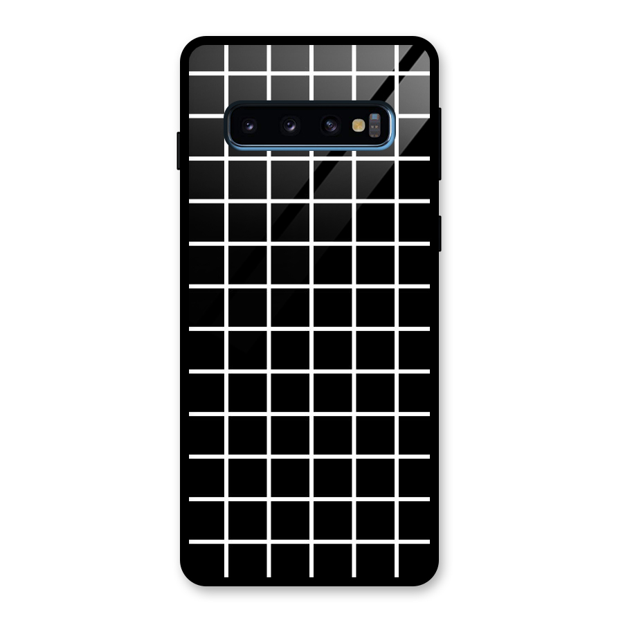 Square Puzzle Glass Back Case for Galaxy S10