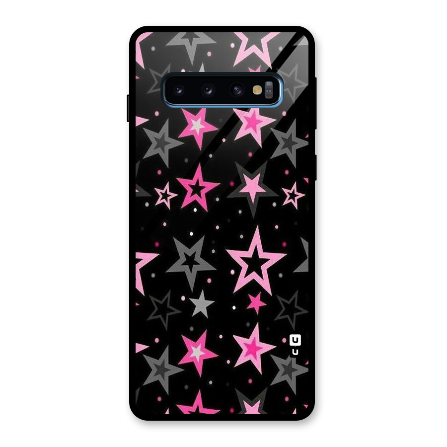 Star Outline Glass Back Case for Galaxy S10
