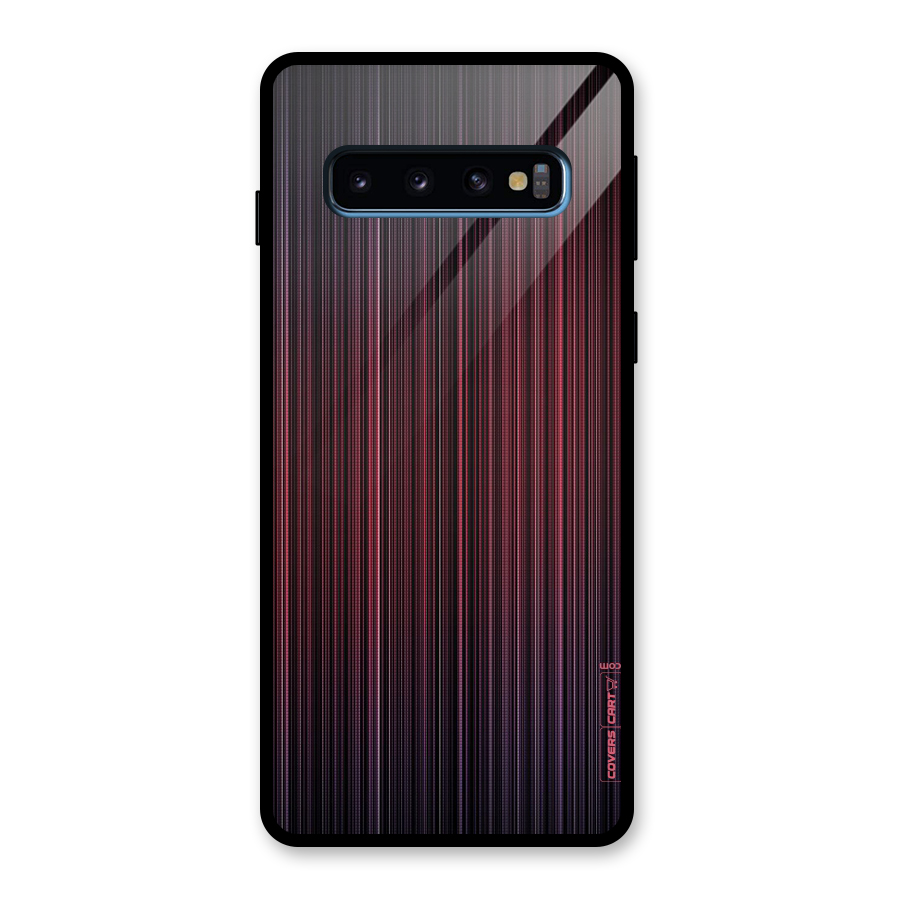 Stripes Gradiant Glass Back Case for Galaxy S10