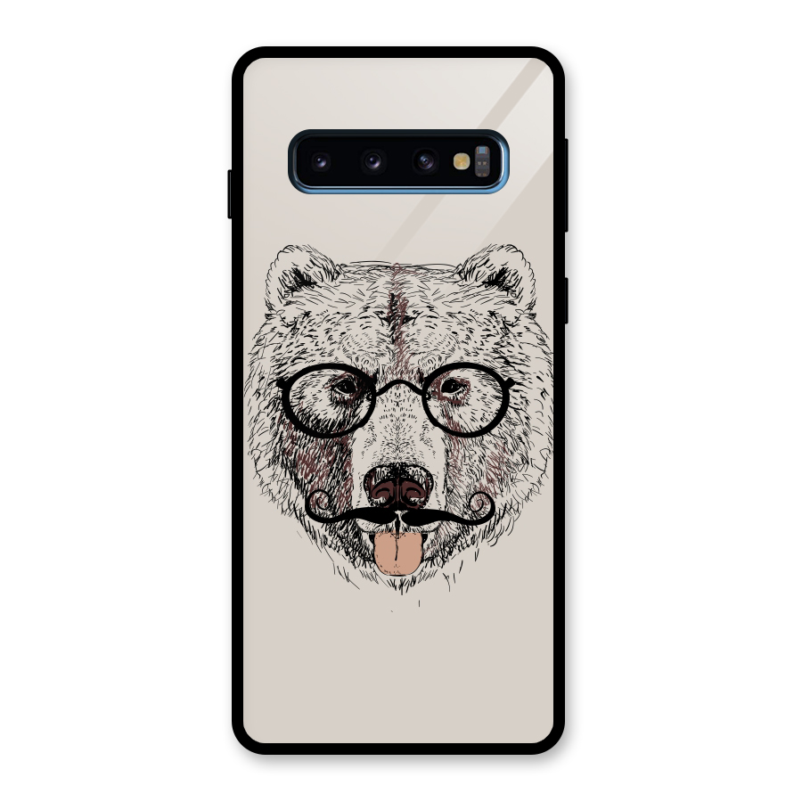 Studious Bear Glass Back Case for Galaxy S10