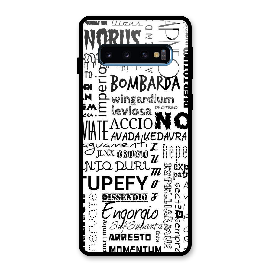 Stupefy Glass Back Case for Galaxy S10