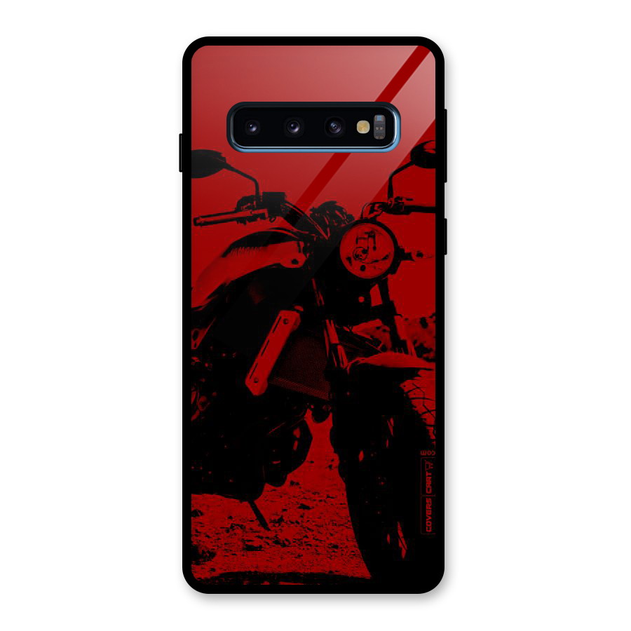 Stylish Ride Red Glass Back Case for Galaxy S10