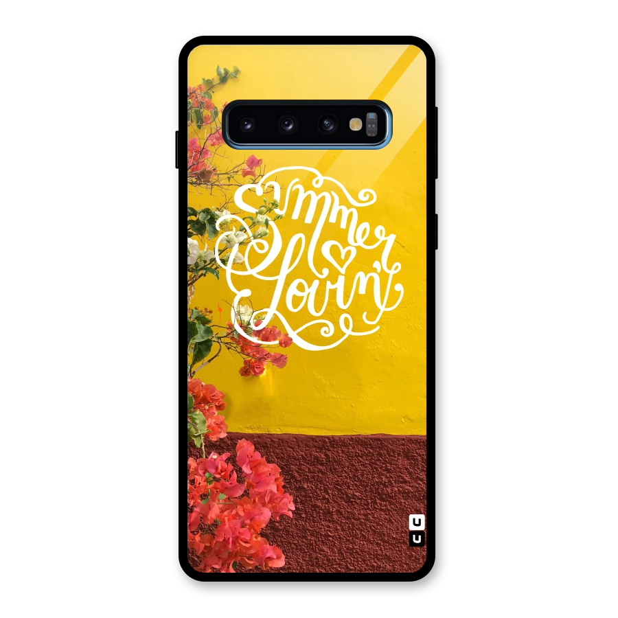 Summer Lovin Glass Back Case for Galaxy S10