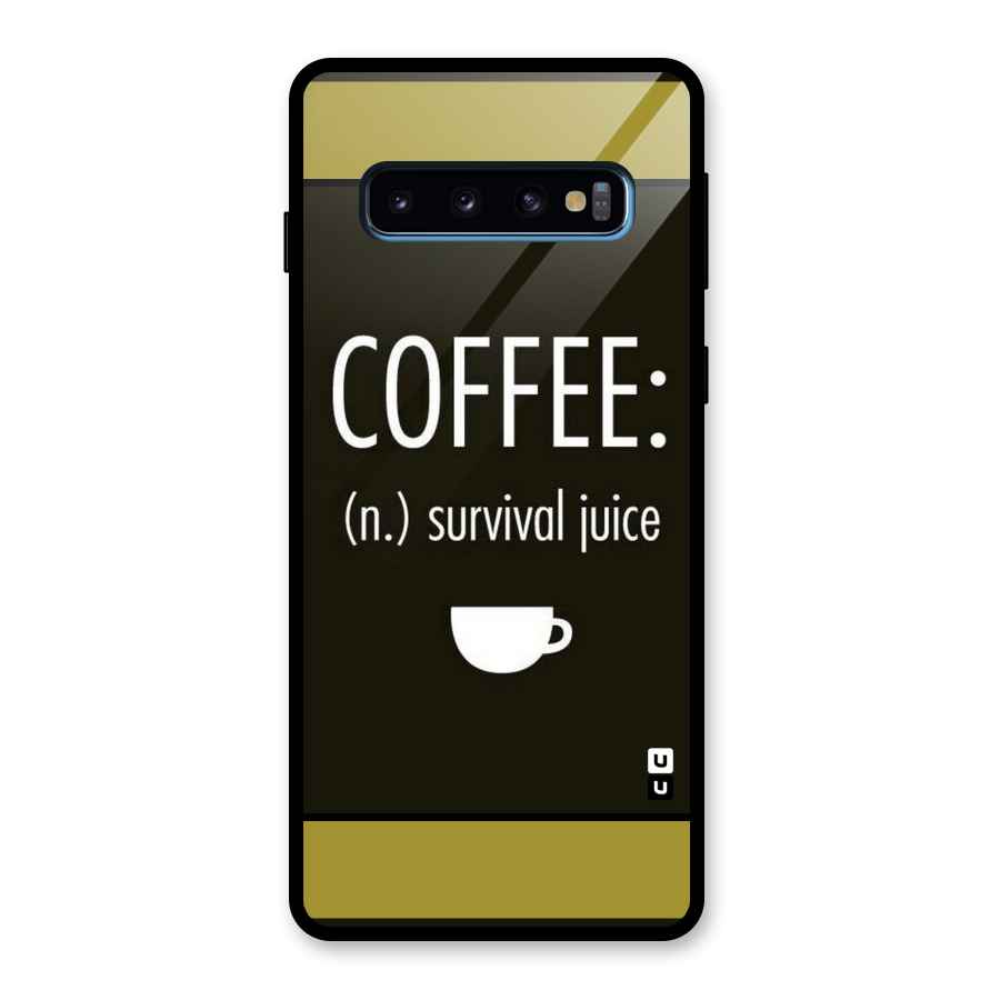 Survival Juice Glass Back Case for Galaxy S10