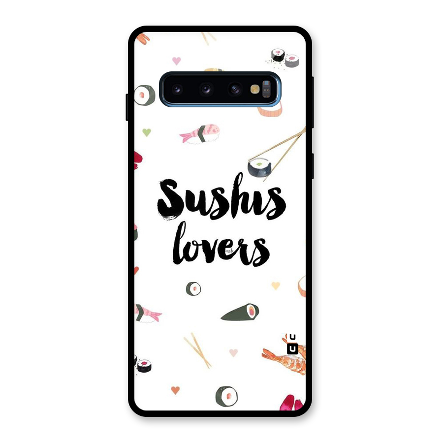 Sushi Lovers Glass Back Case for Galaxy S10