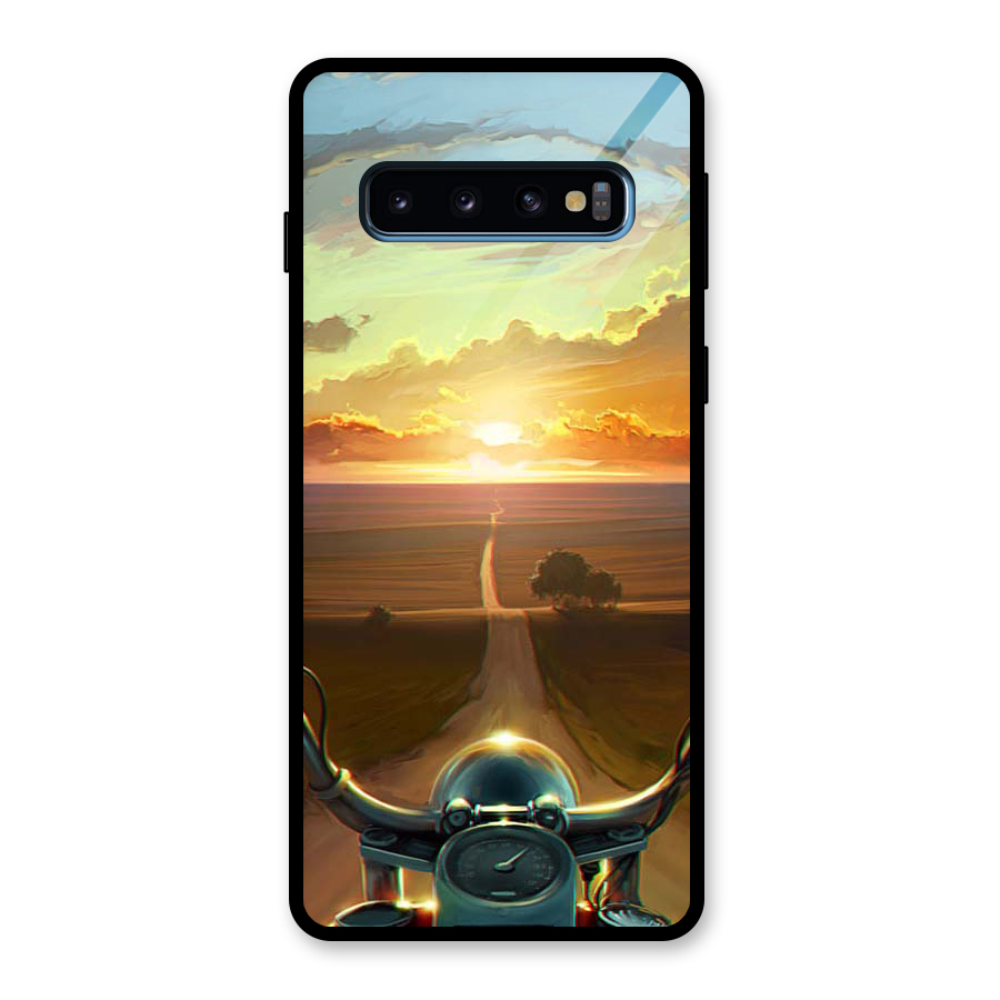 The Long Ride Glass Back Case for Galaxy S10