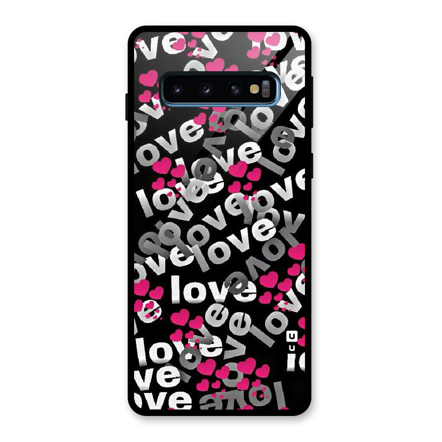 Too Much Love Glass Back Case for Galaxy S10