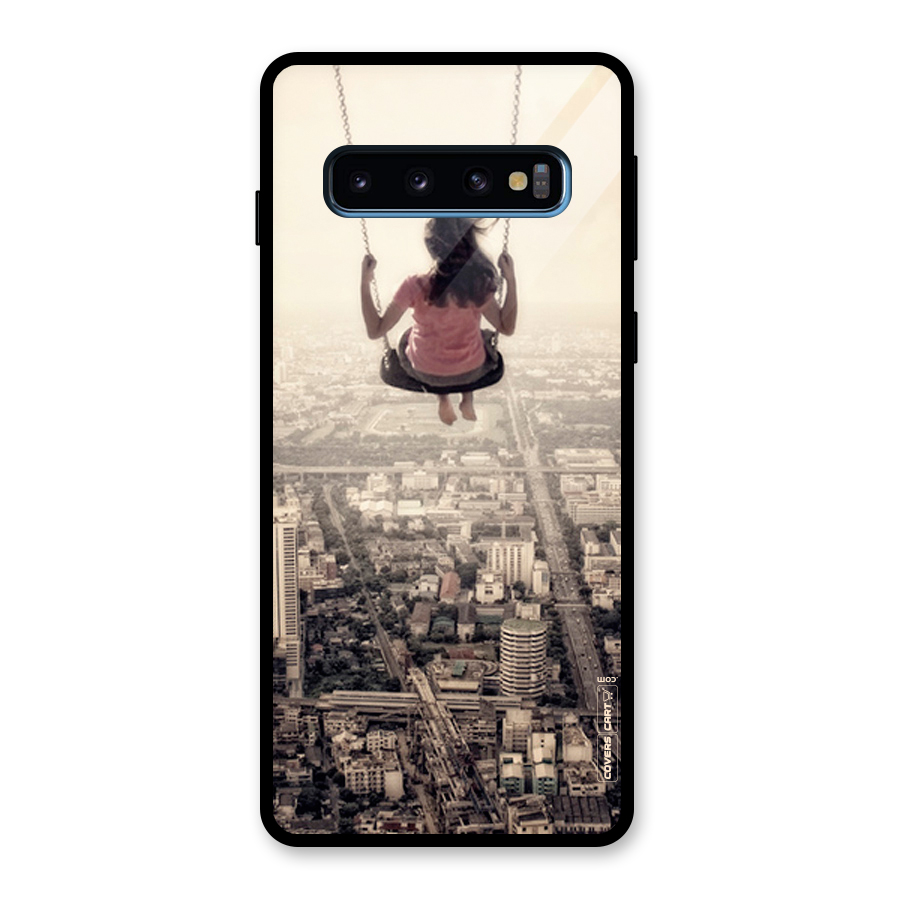 Top Of The World Glass Back Case for Galaxy S10