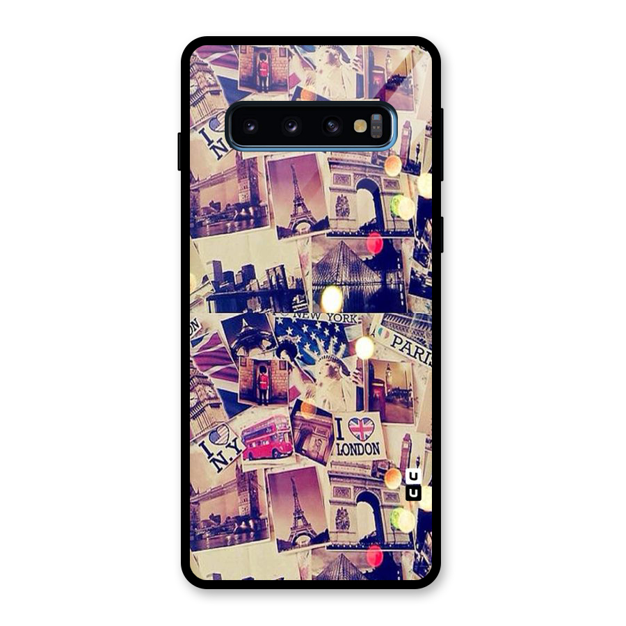 Travel Pictures Glass Back Case for Galaxy S10