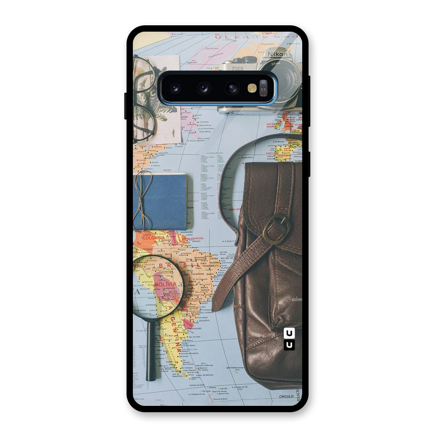 Travel Requisites Glass Back Case for Galaxy S10