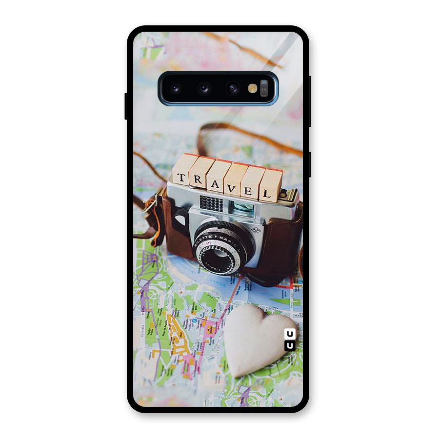 Travel Snapshot Glass Back Case for Galaxy S10