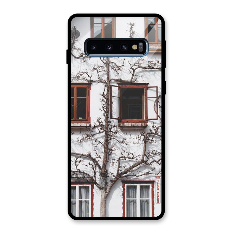 Tree House Glass Back Case for Galaxy S10