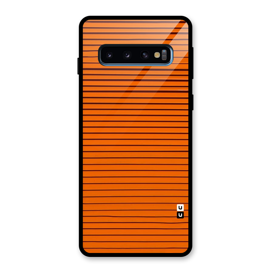 Trippy Stripes Glass Back Case for Galaxy S10