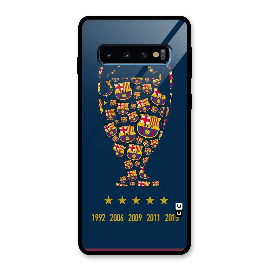 Trophy Team Glass Back Case for Galaxy S10