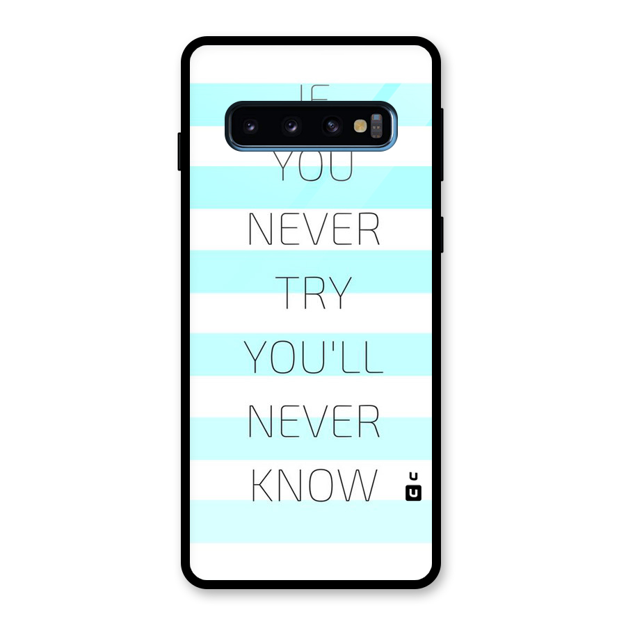 Try Know Glass Back Case for Galaxy S10