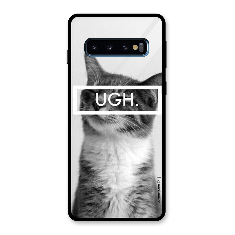 Ugh Kitty Glass Back Case for Galaxy S10