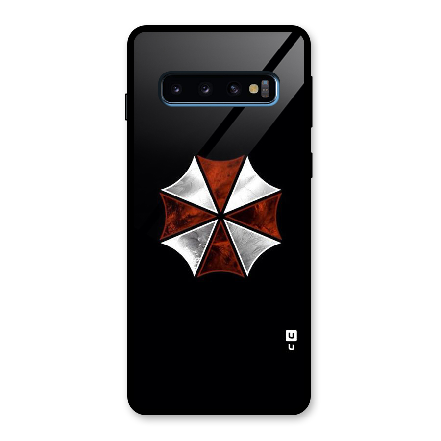 Umbrella Design Glass Back Case for Galaxy S10