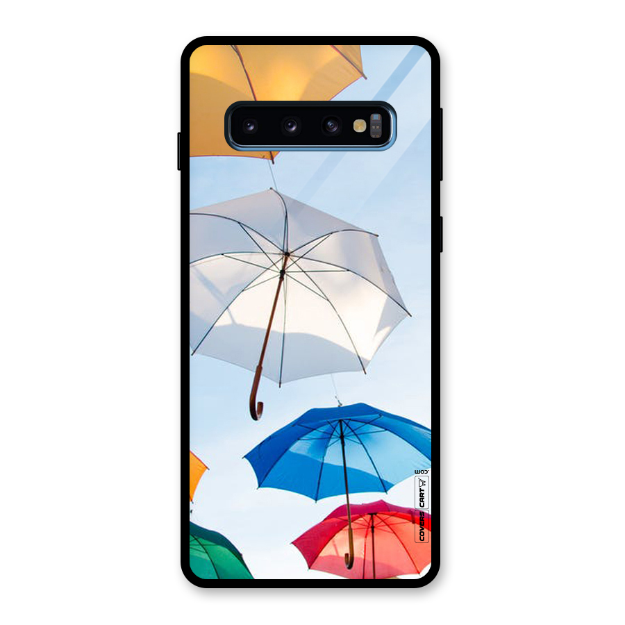 Umbrella Sky Glass Back Case for Galaxy S10