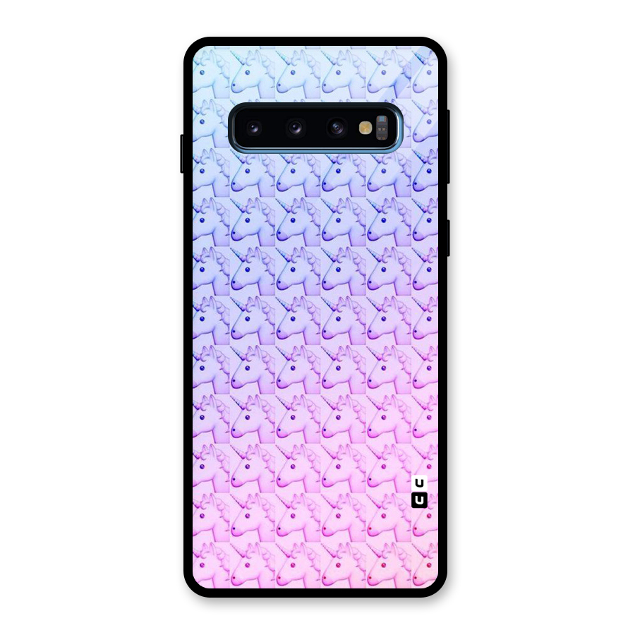 Unicorn Shade Glass Back Case for Galaxy S10