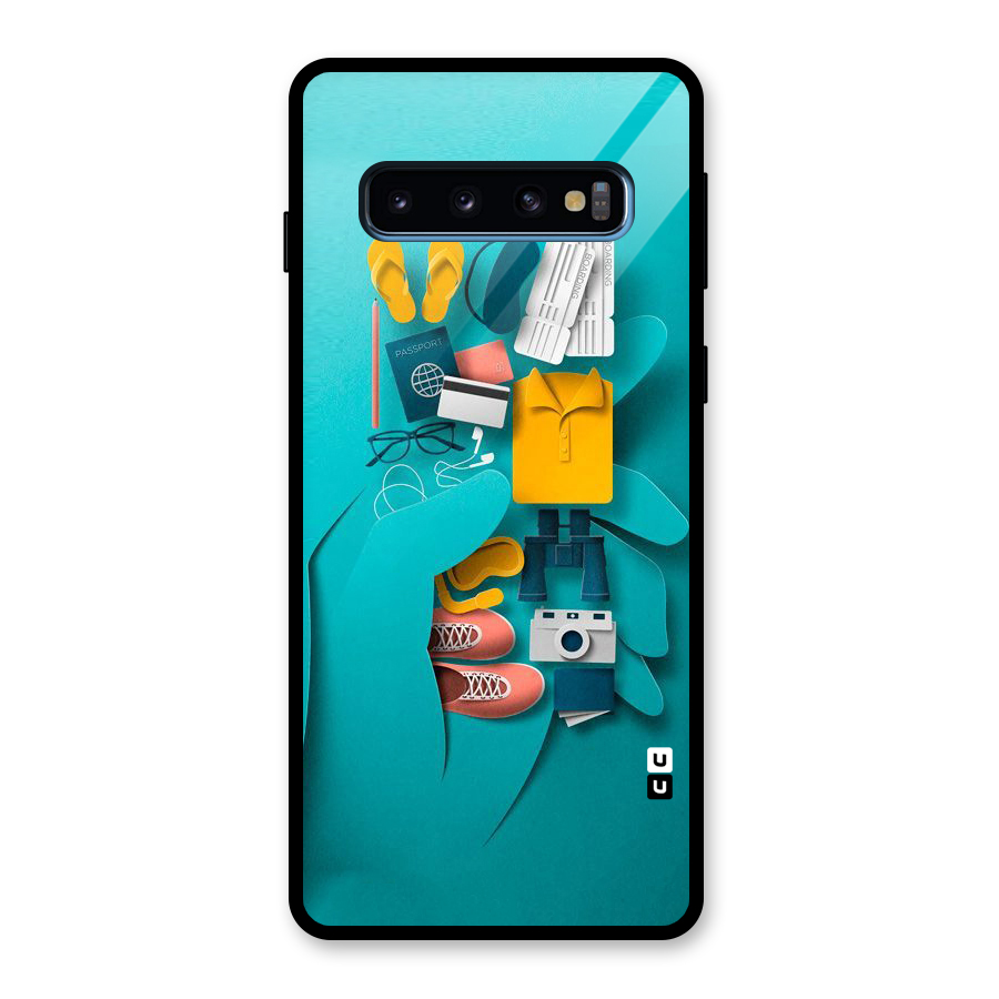 Vacay Vibes Glass Back Case for Galaxy S10