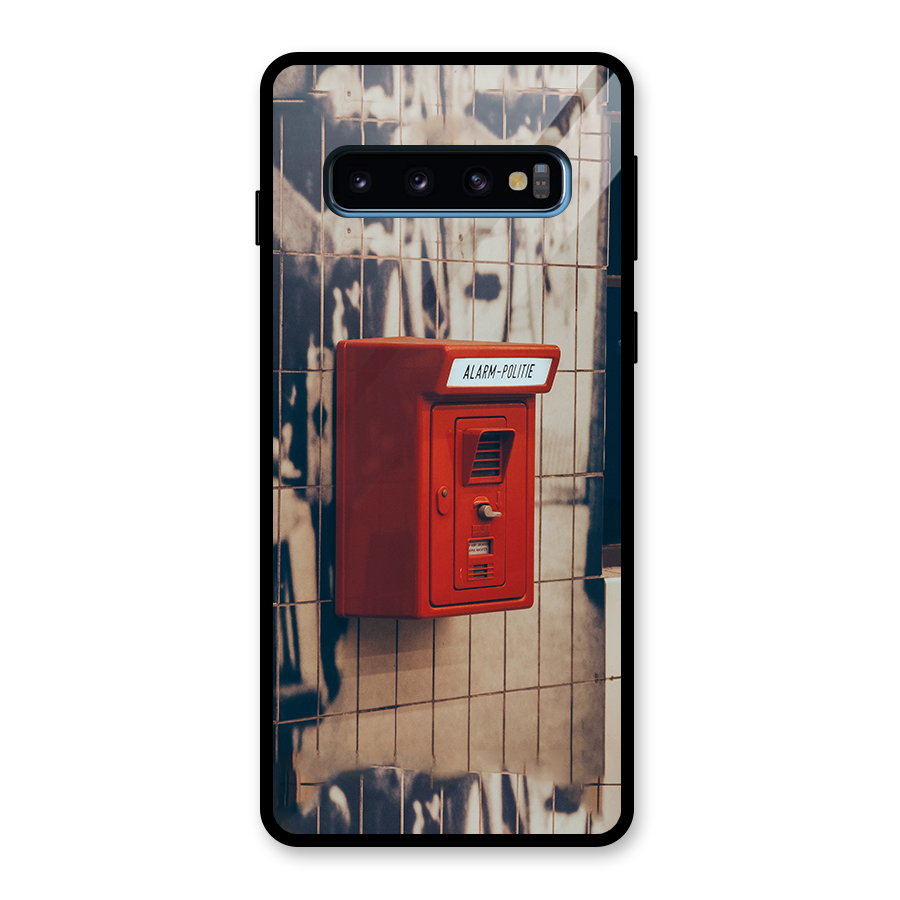 Vintage Alarm Glass Back Case for Galaxy S10