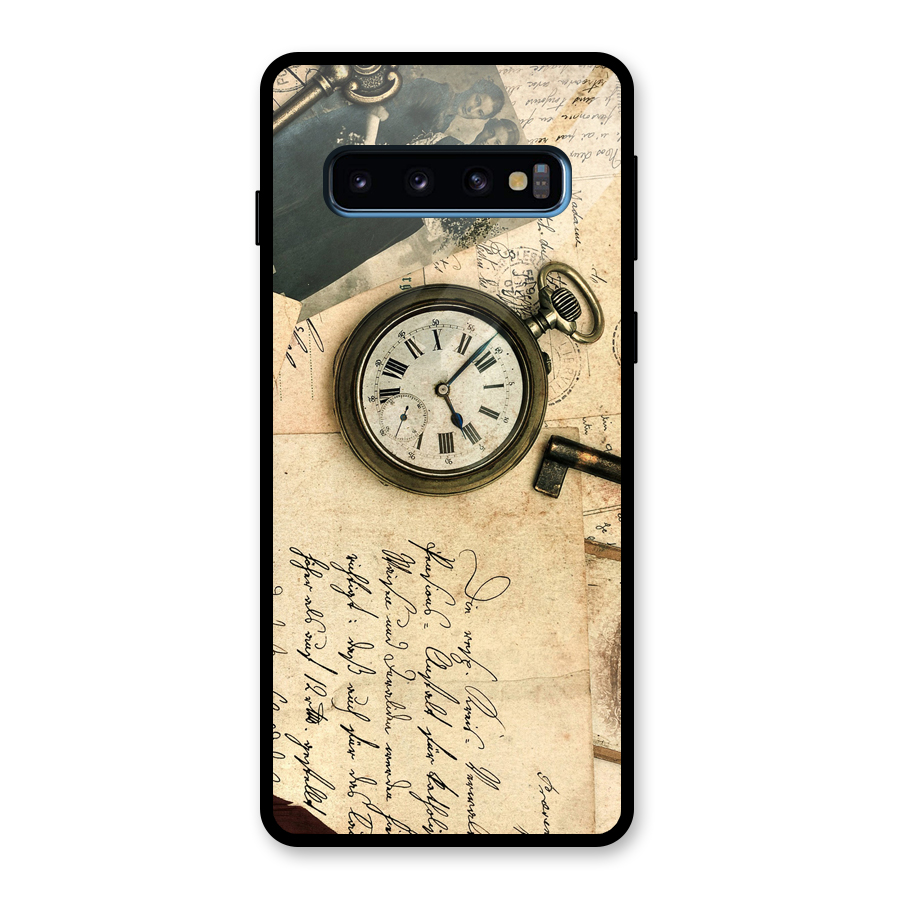 Vintage Post Cards Glass Back Case for Galaxy S10
