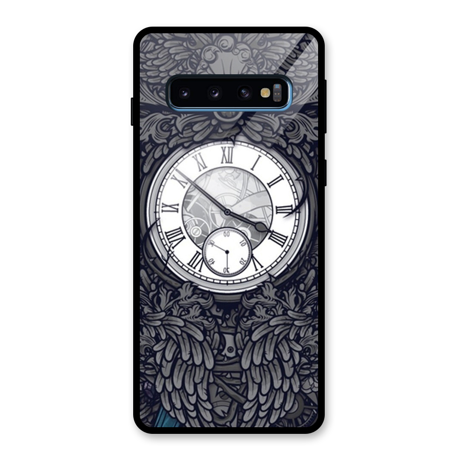 Wall Clock Glass Back Case for Galaxy S10