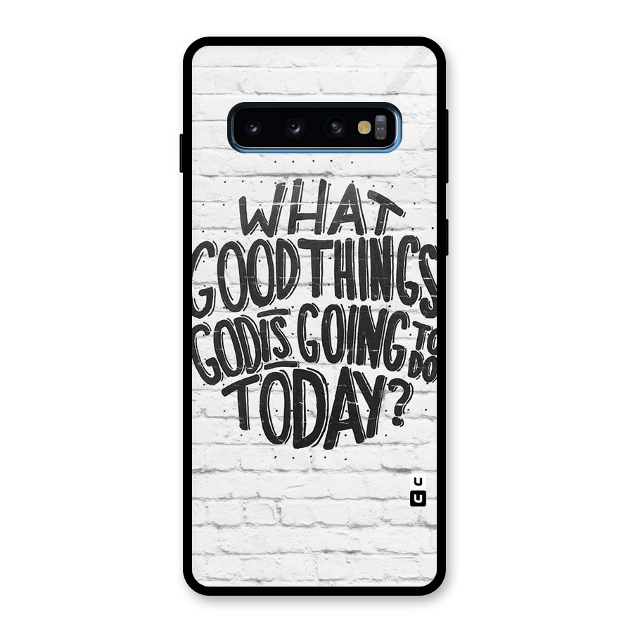 Wall Good Glass Back Case for Galaxy S10