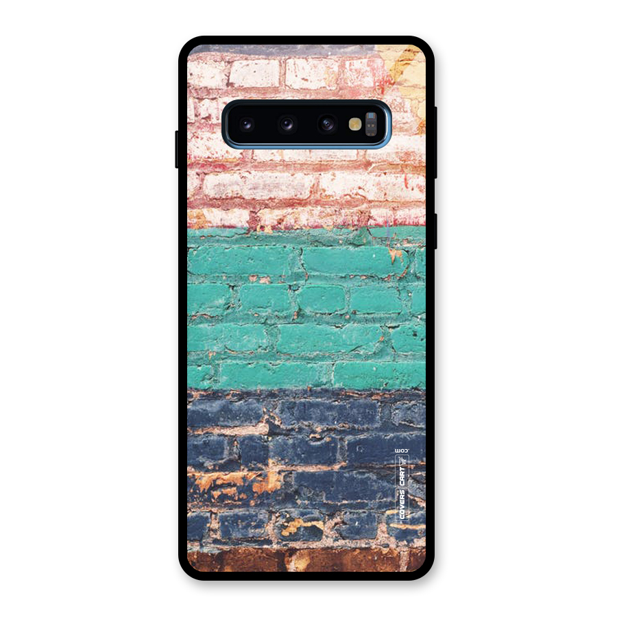 Wall Grafitty Glass Back Case for Galaxy S10