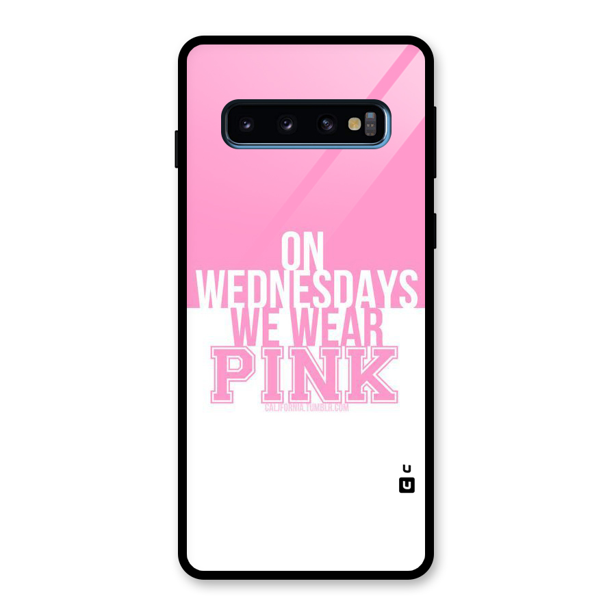 Wear Pink Glass Back Case for Galaxy S10