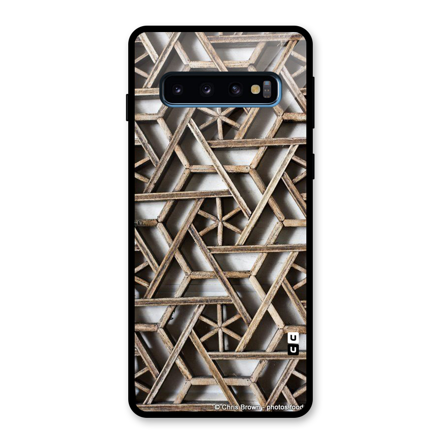 Wheel Design Glass Back Case for Galaxy S10